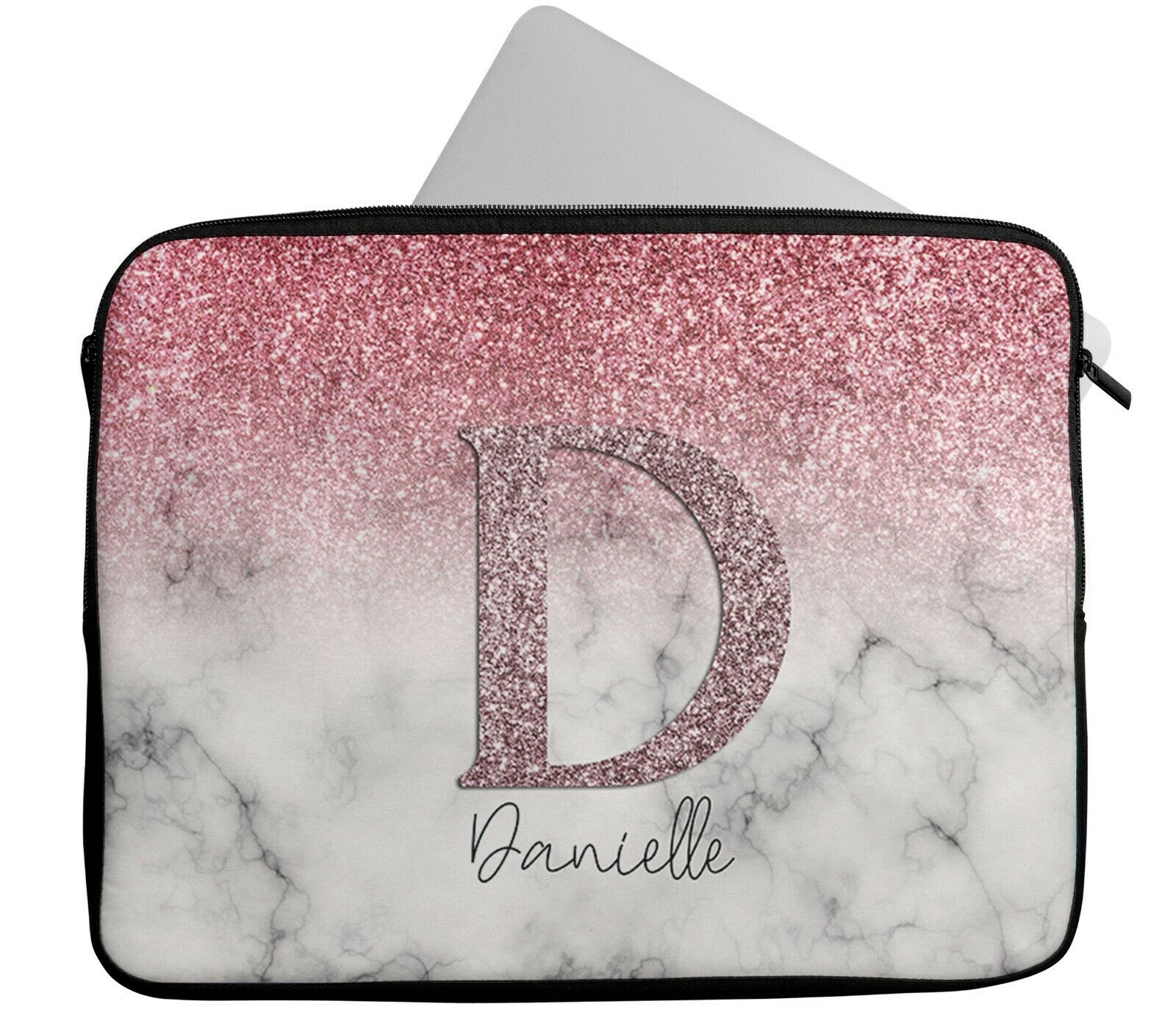 Pink marble outlet laptop case